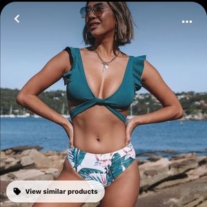 Beachsissi Green Floral Bikini